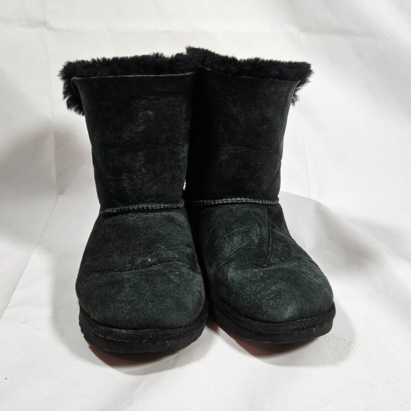 Ugg Bailey Bow II black Boots Sherpa Lined Women's Size 9-9.5? - Picture 4 of 8